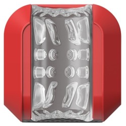 Masturbador SlamBox - Vermelho/Preto