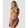 String Ouvert Novenes - Noir/Violet XS/S