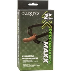 Performance Maxx Extenze s postrojem z hnědé kůže