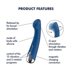 Satisfyer Spinning G-Spot 1 - Kék