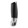 Močan masturbator Satisfyer+ z aplikacijo Connect - Črna/Srebrna