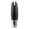 Močan masturbator Satisfyer+ z aplikacijo Connect - Črna/Srebrna