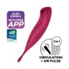 Satisfyer Twirling Pro Connect App - Temno Rdeča