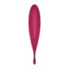 Satisfyer Twirling Pro Connect App - Temno Rdeča