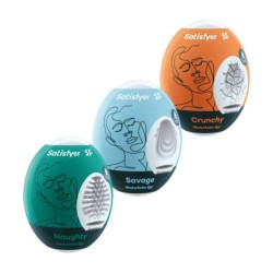 Satisfyer Set de Huevos Masturbatorios Travieso, Salvaje & Crujiente
