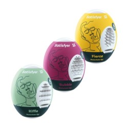 Satisfyer Σετ Αυγών Αυτοϊκανοποίησης Riffle, Bubble & Fierce