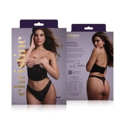 Corsé de copa abierta y tanga abierta - Tiara S