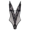 Body sensual с отворено дъно Dewi - черно S/M