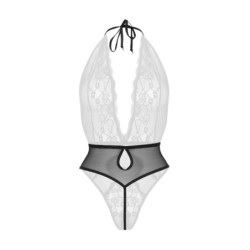 Halterteddy Dina met open kruis - zwart S/M