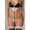 Conjunto Body-Set Izabel sem Entrepernas - preto