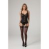Ensemble de lingerie avec jarretières Marzia - noir S/M