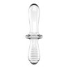 Satisfyer Double Crystal - Läbipaistev