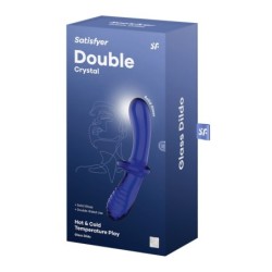 Satisfyer Double Crystal - Jasnoniebieski