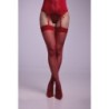 Strumpf mit Strapsen - Rot S/M