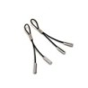Crave - Nappe in pelle per capezzoli - Nero e Argento