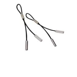 Crave - Kožne rese za bradavice - Crna i Srebrna