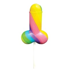 Piruletas de pene arcoíris
