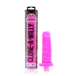 Clone-A-Willy - Σετ που λάμπει στο σκοτάδι - Ροζ Φούξια
