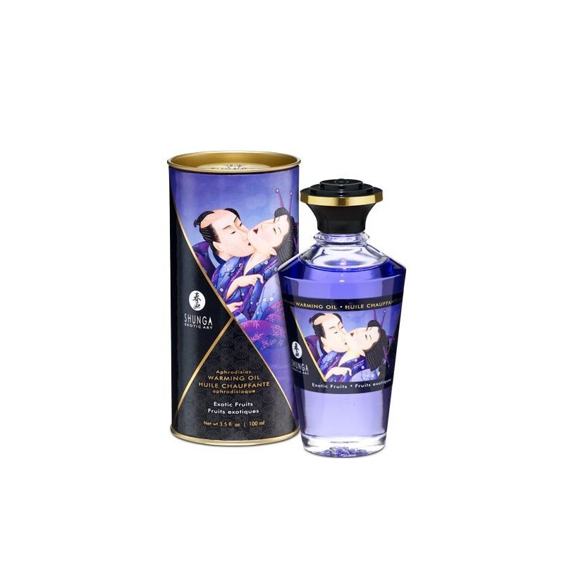 Shunga - Óleo de Massagem Afrodisíaco Aquecedor Frutas Exóticas 100 ml