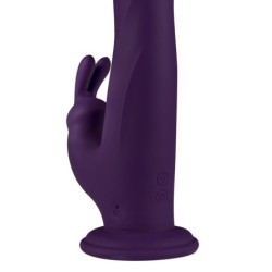 FeelzToys - Δονητής Κουνελιού Περιστροφικός Whirl-Pulse με Τηλεχειριστήριο Μωβ
