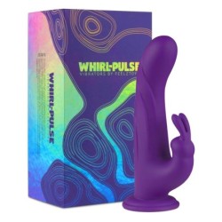 FeelzToys - Δονητής Κουνελιού Περιστροφικός Whirl-Pulse με Τηλεχειριστήριο Μωβ