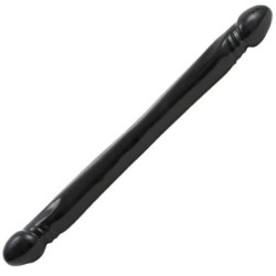 Dubbelzijdige klassieke dildo - Zwart