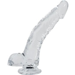Stallone Pene Realistico Trasparente 22 Cm