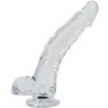Stallone Pene Realistico Trasparente 22 Cm