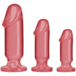 Kit de iniciación anal Crystal Jellies - Rosa