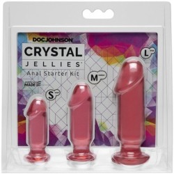 Crystal Jellies anaali-aloituspakkaus - Pinkki