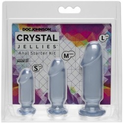 Kit d'iniciació anal Crystal Jellies - Transparent