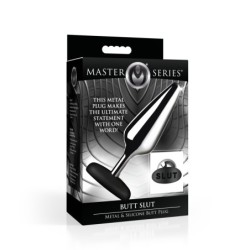 Butt Slut Plug Anal en Métal et Silicone - Argent