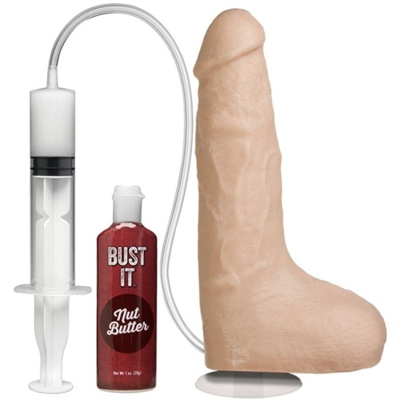 Realistischer Penis mit Ejakulation - Beige