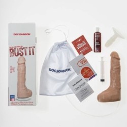 Realistischer Penis mit Ejakulation - Beige
