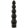 Black Magic Striped Texture Vibrator - Black