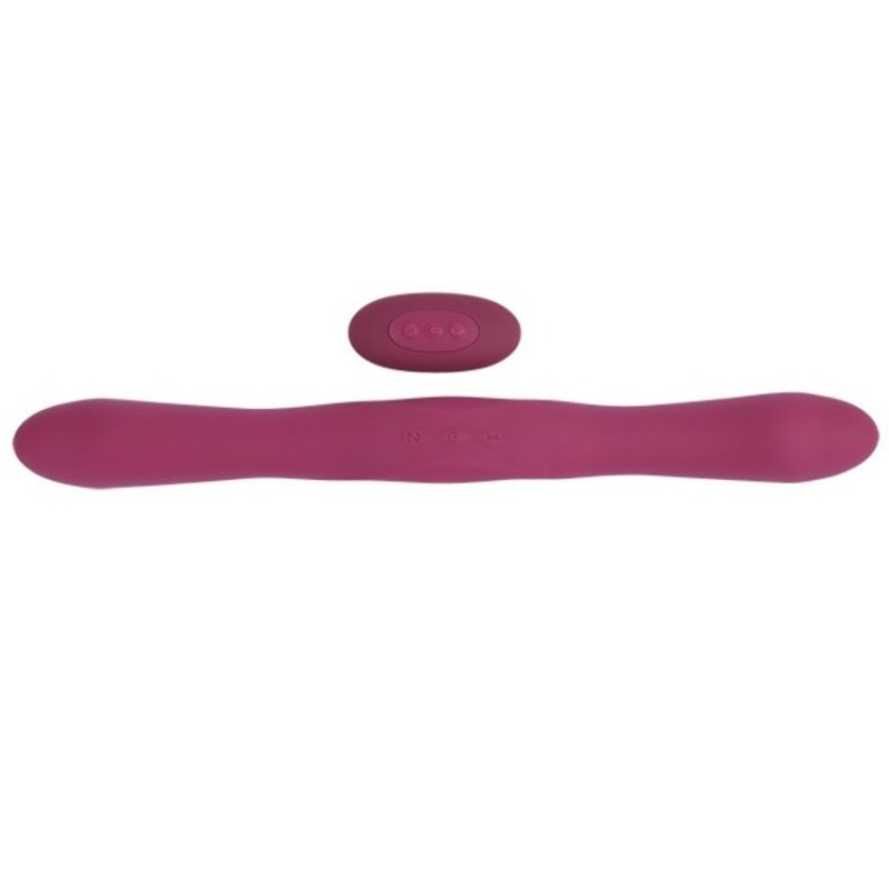 Dual Vibrator med Fjärrkontroll - Röd