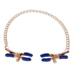 Щипки за зърна Cougar с верижка - Злато