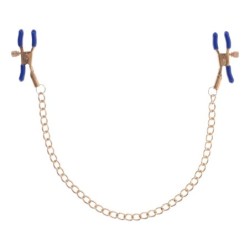 Cougar tepelklemmen met ketting - Goud