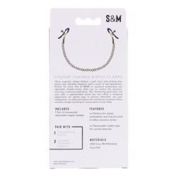 Cougar Nippelklemmen mit Kette - Gold