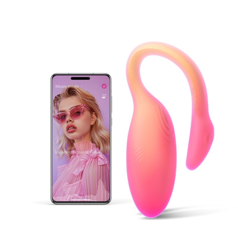 Ovo Vibratório Flamingo Max e Treinador de Kegel em Um - Laranja