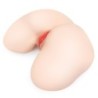 004 Onahole od Vanilije s Realističnim Bokovima Dvostrukog Sloja