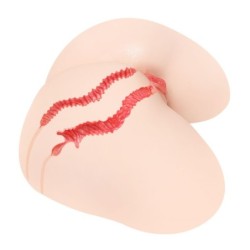 004 Onahole s vanilkou a realistickými boky s dvojitou vrstvou