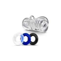 Kit Rápido Manga Masturbatória e Set de Anel para o Pénis