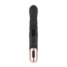 Rosy Gold - Rabbit Vibrator with Thrusting Function - Black