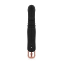Rosy Gold - Rabbit Vibrator with Thrusting Function - Black