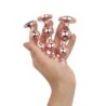 Rosy Gold - Set di 3 plug anali in metallo - Oro rosa
