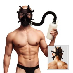 Gaasmask Inhalaatori ja Pudeliga - Valge ja Must