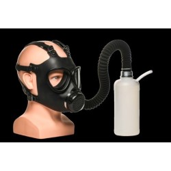 Gaasmask Inhalaatori ja Pudeliga - Valge ja Must