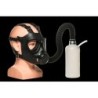 Gasmaske mit Inhalator und Flasche - Weiß und Schwarz