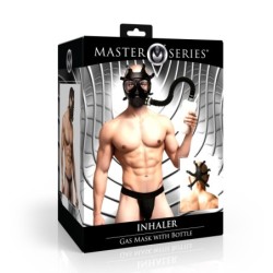 Gasmasker met Inhalator en Fles - Wit en Zwart